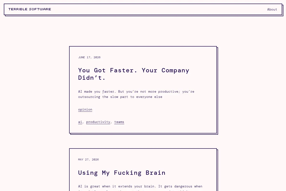 Terrible Software