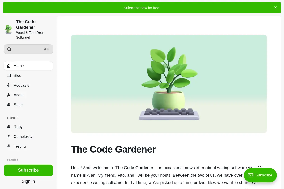 The Code Gardener