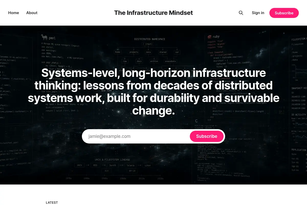 The Infrastructure Mindset