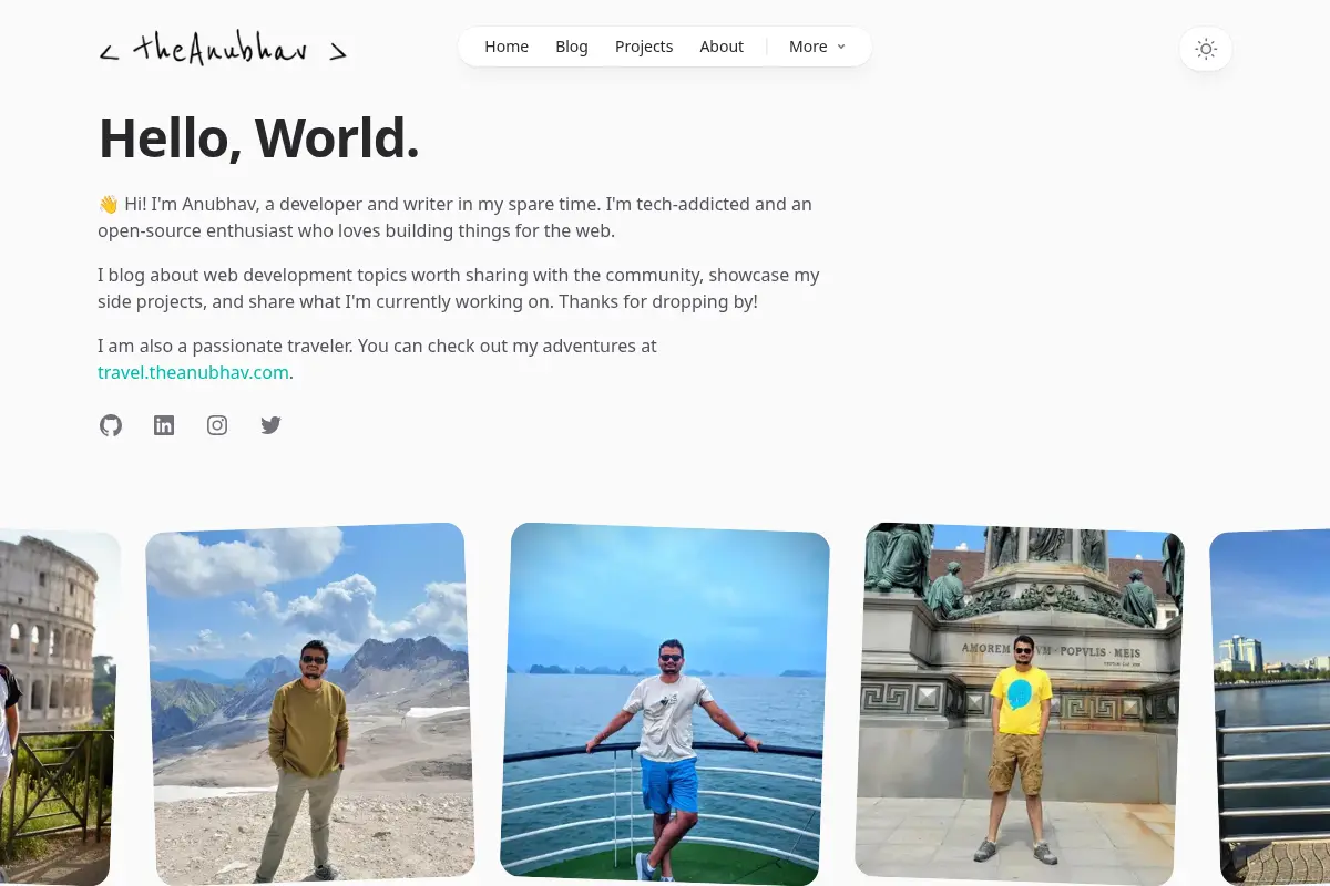 Anubhav Srivastava - Developer, Writer, Open Source Contributor