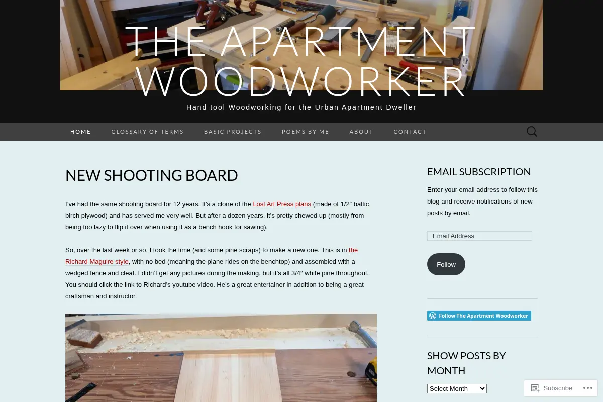 The Apartment Woodworker