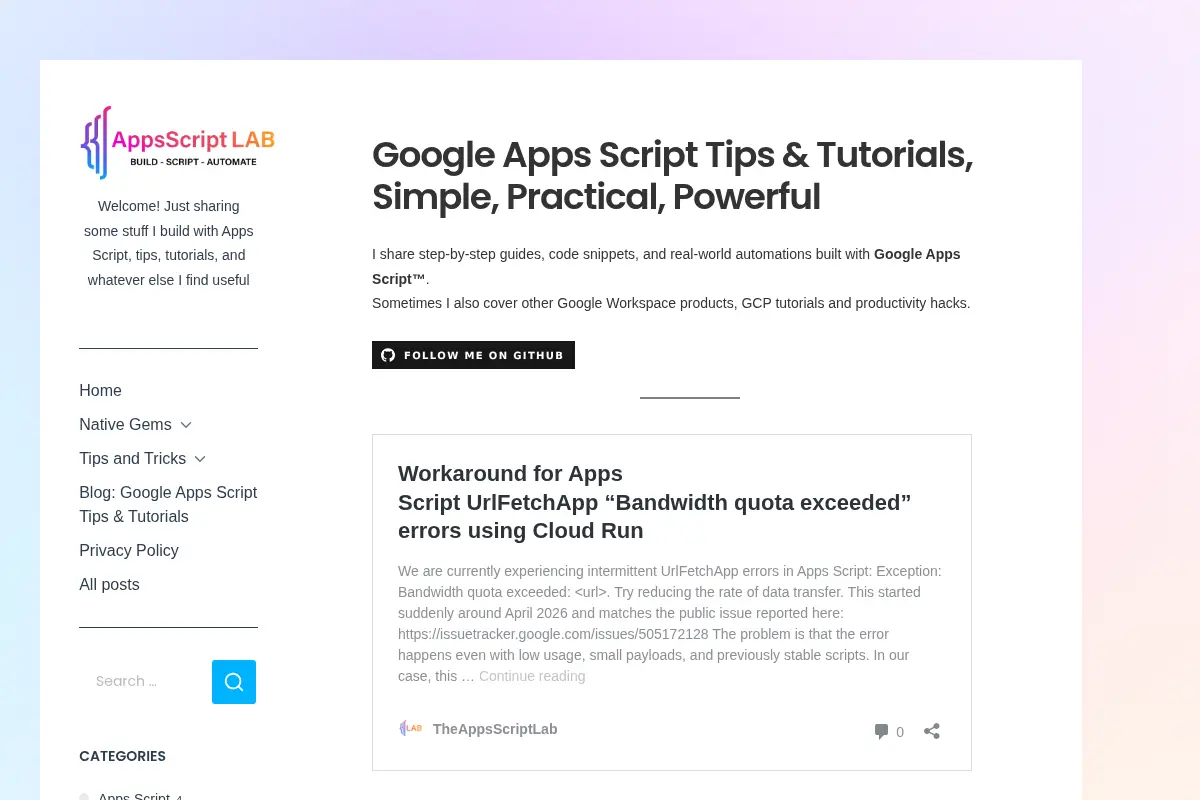 TheAppsScriptLab