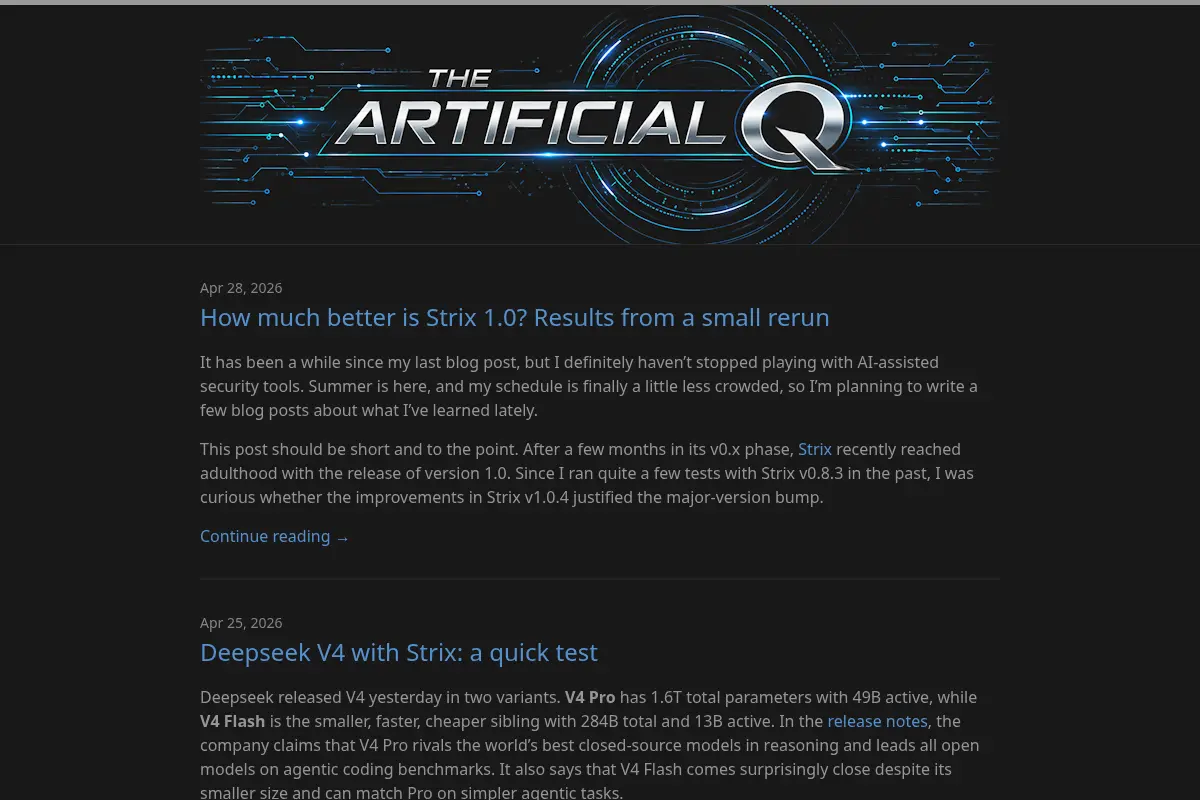 TheArtificialQ Blog