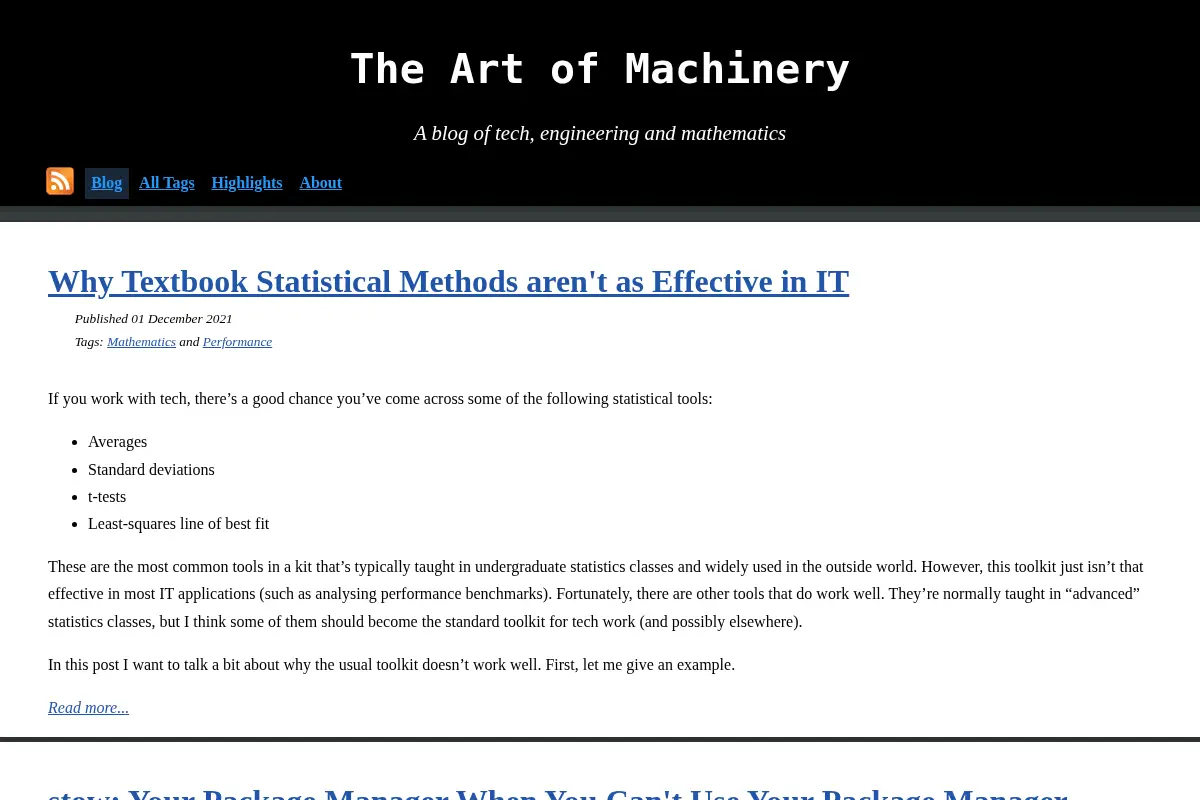 The Art of Machinery