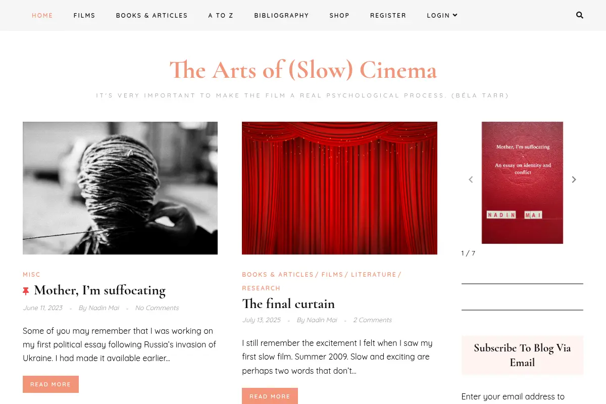 The Arts of (Slow) Cinema