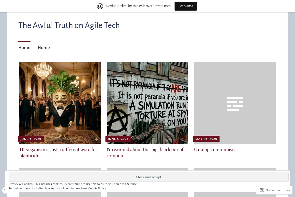 The Awful Truth on Agile Tech