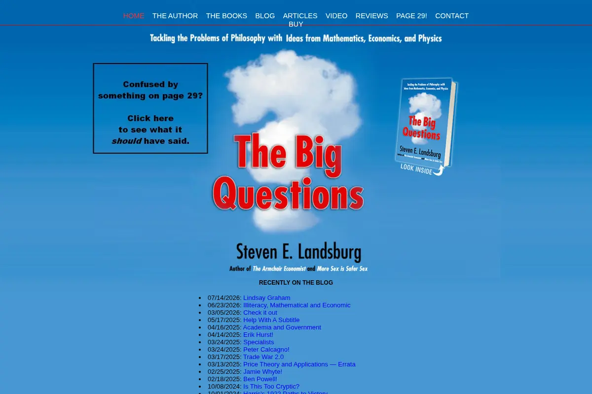 The Big Questions