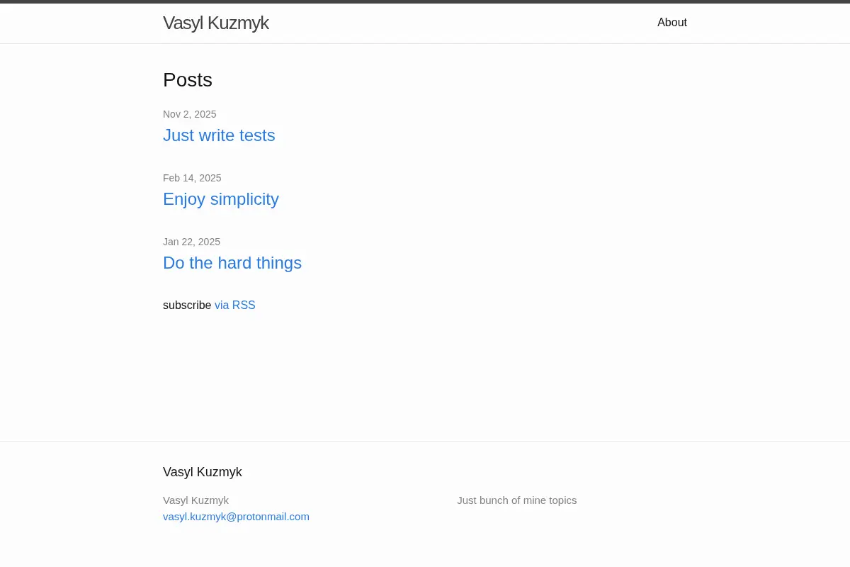 Vasyl Kuzmyk | Just bunch of mine topics