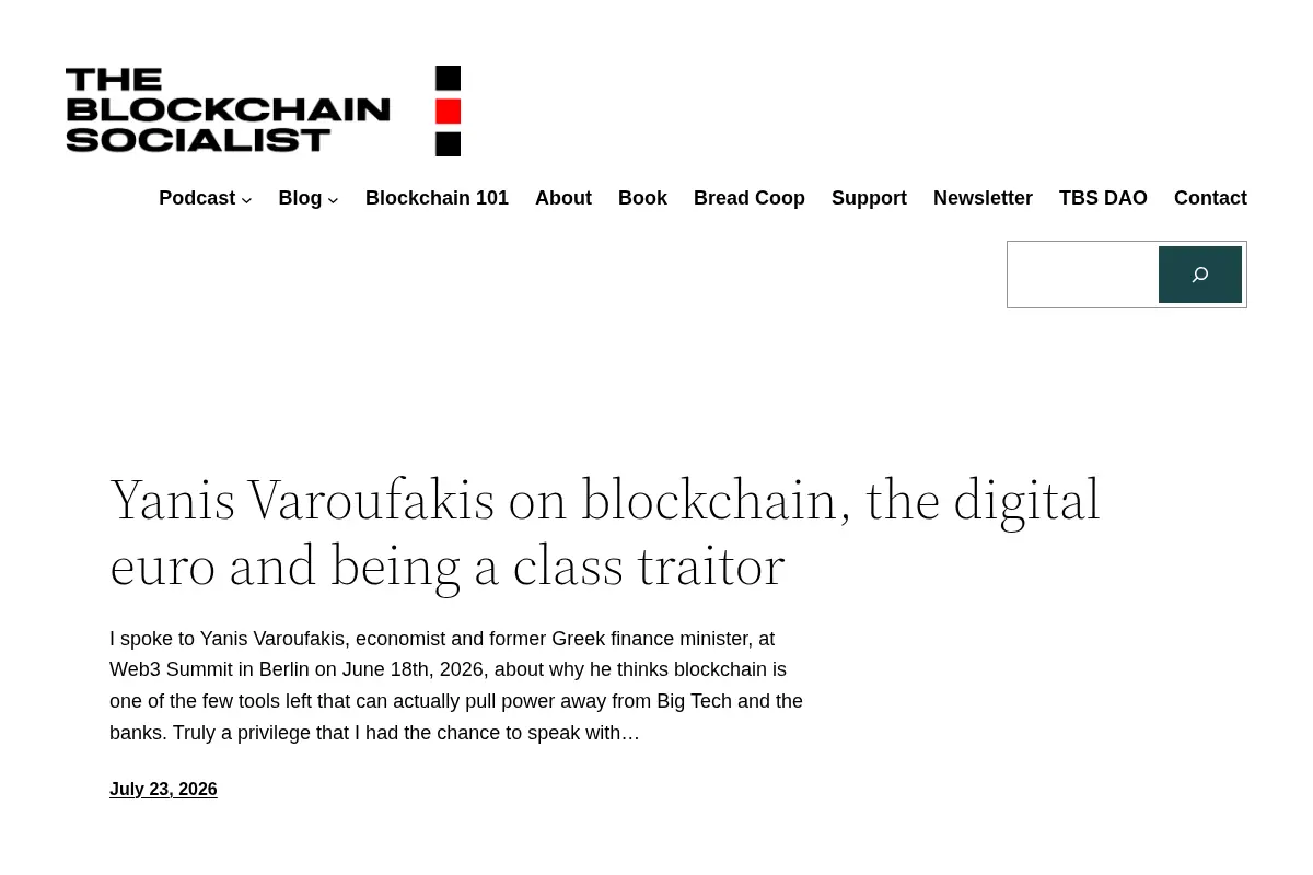 The Blockchain Socialist - The Intersection of Blockchain and Left Politics