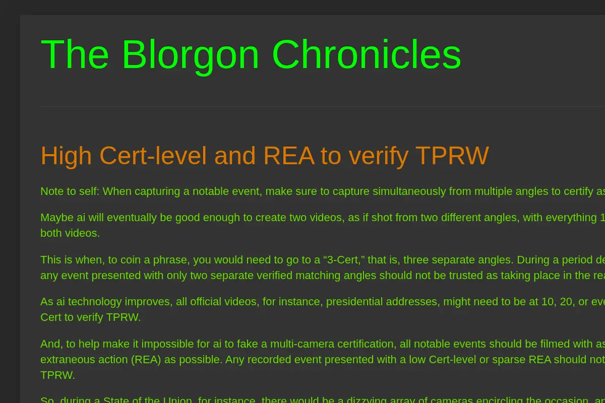 The Blorgon Chronicles