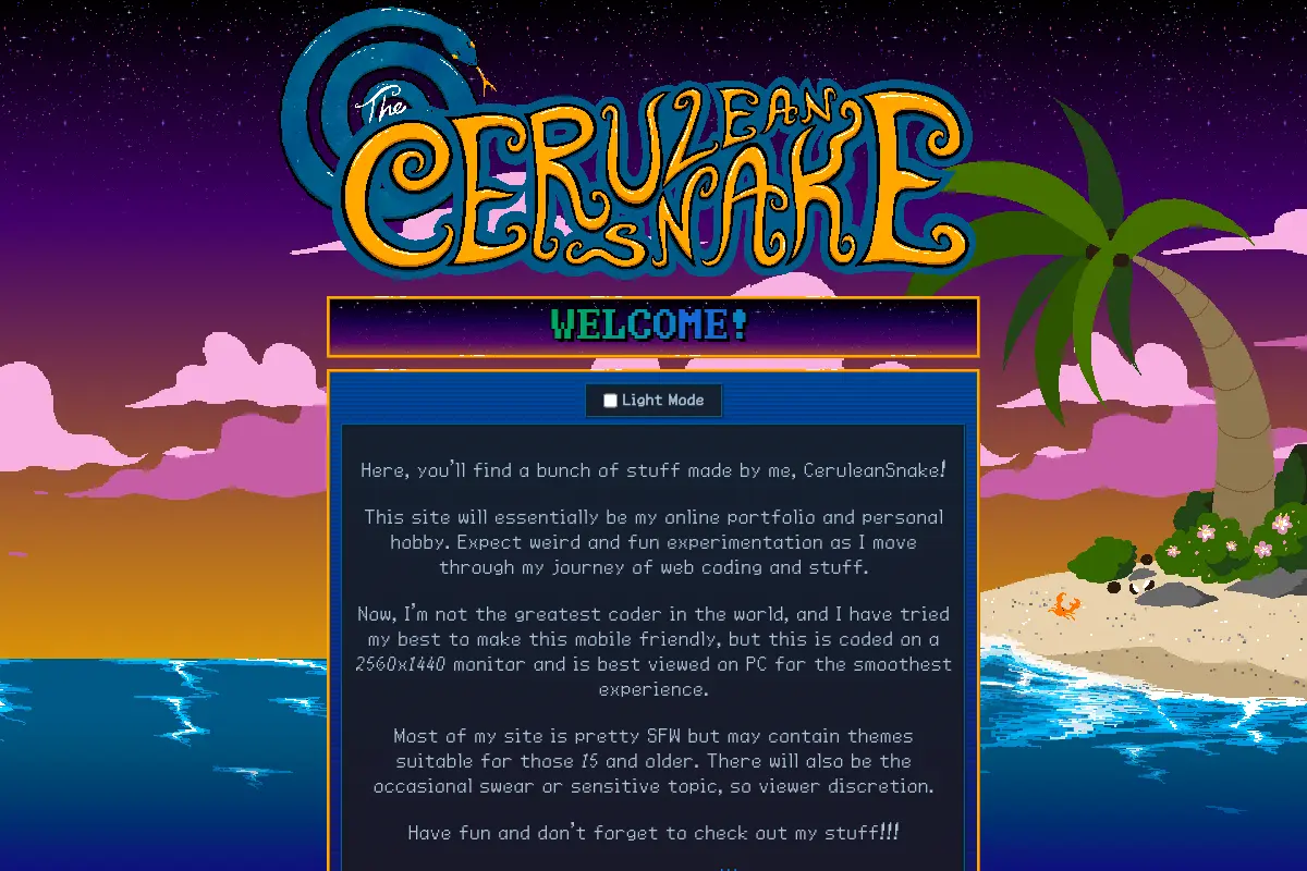 The cerulean Snake