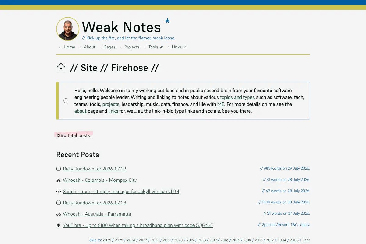 Weak Notes