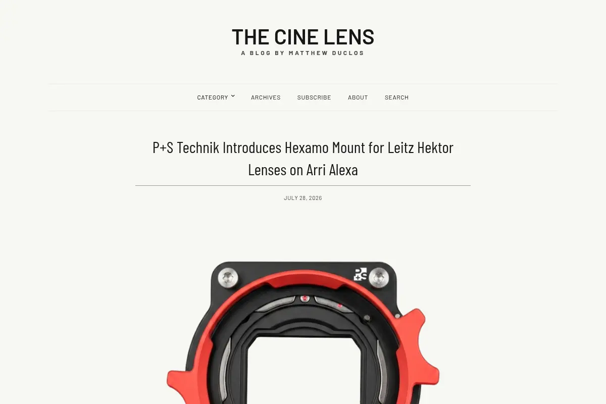 The Cine Lens