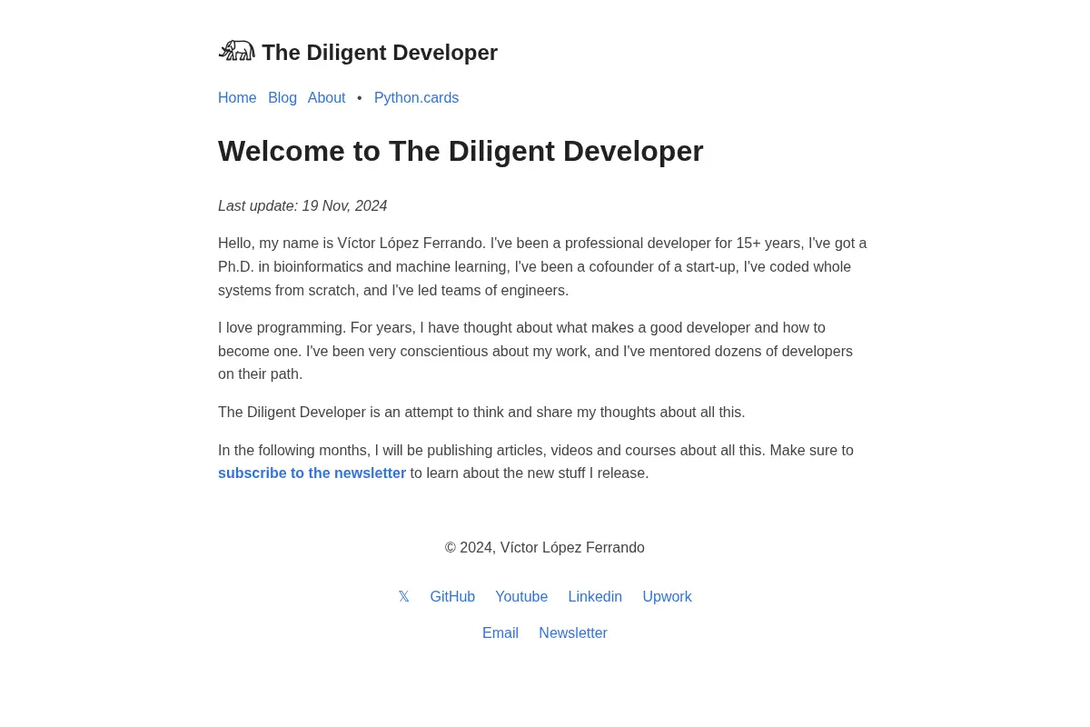 The Diligent Developer