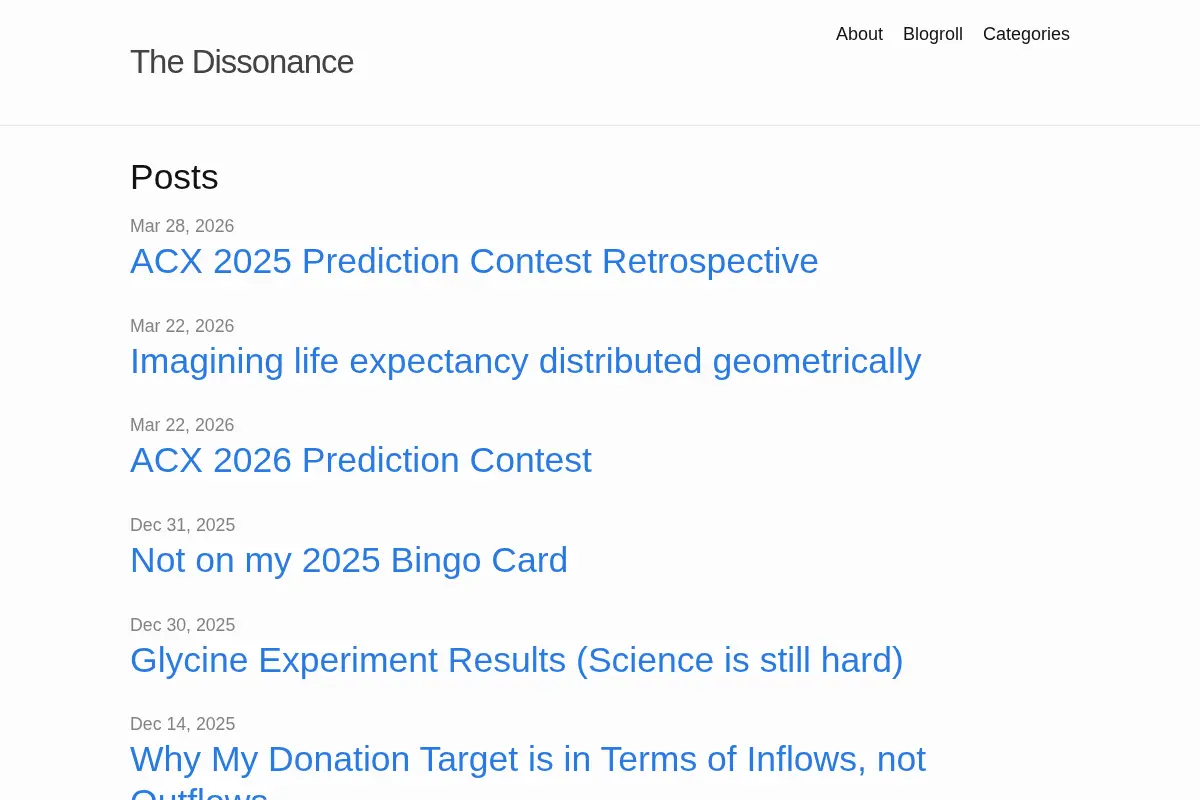 The Dissonance