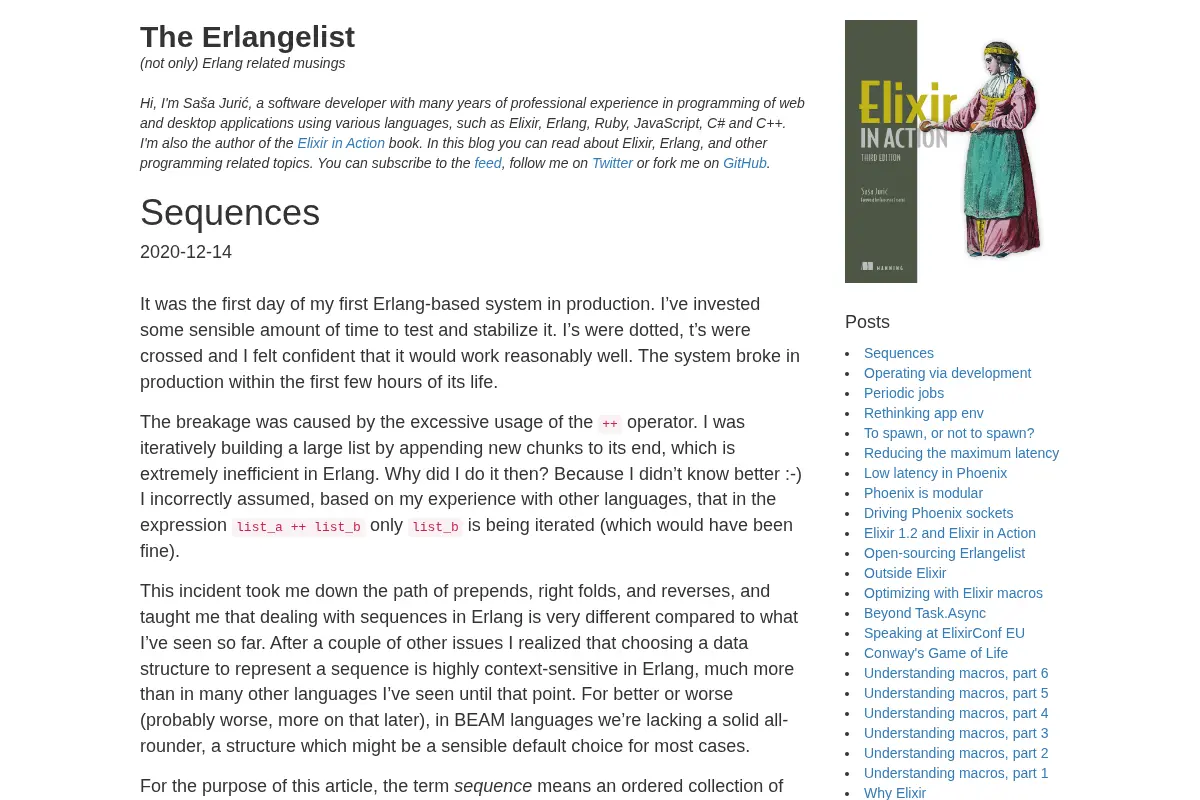 The Erlangelist