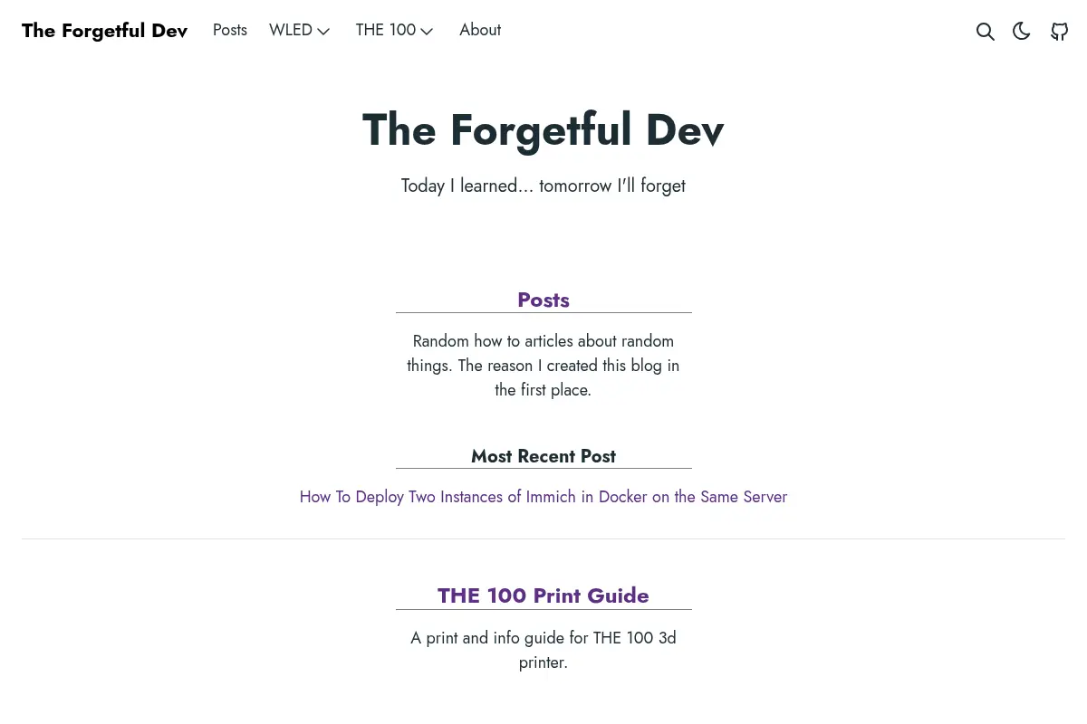 The Forgetful Dev
