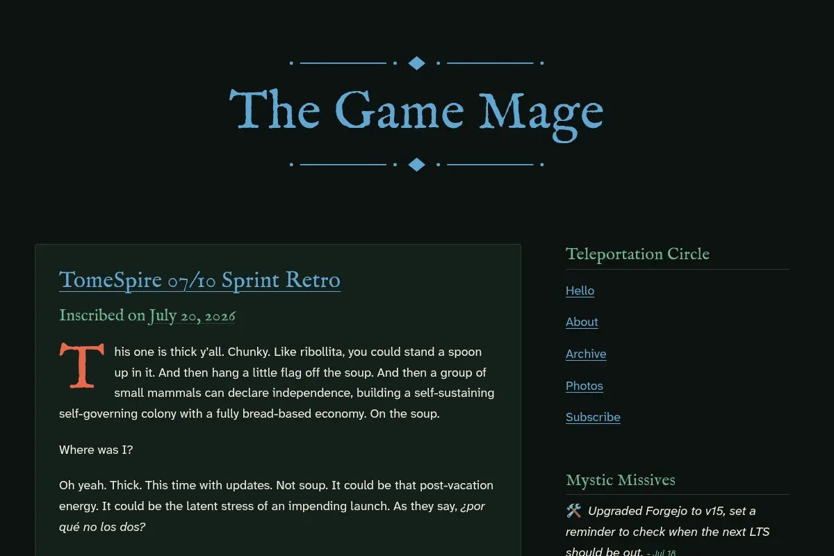 The Game Mage