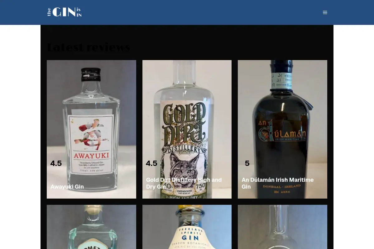 The GIN is IN, Expert Gin Reviews since 2009