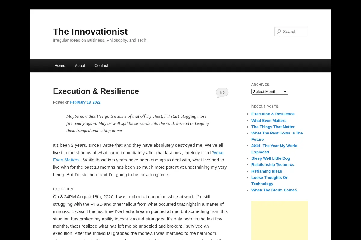 The Innovationist | Irregular Ideas on Business, Philosophy, and Tech