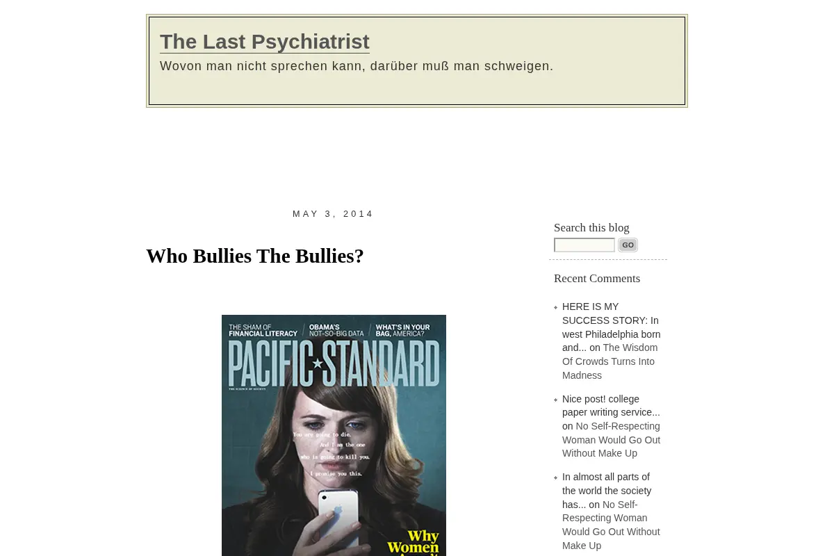 The Last Psychiatrist