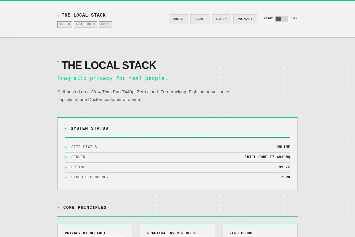THE LOCAL STACK