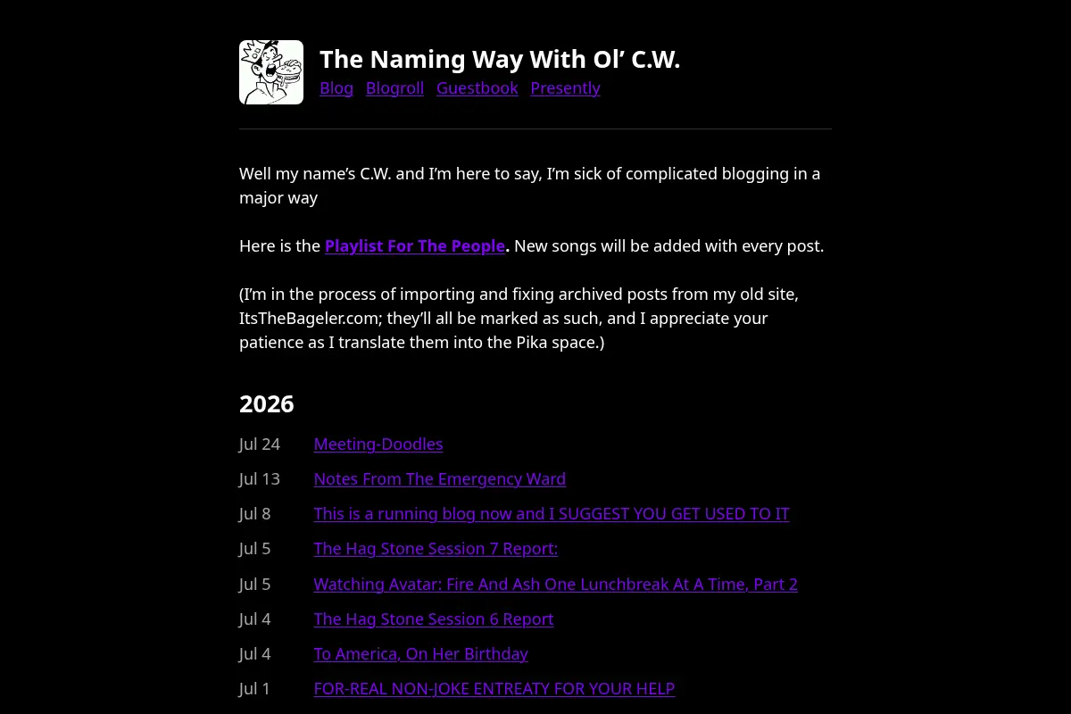 The Naming Way With Ol’ C.W.