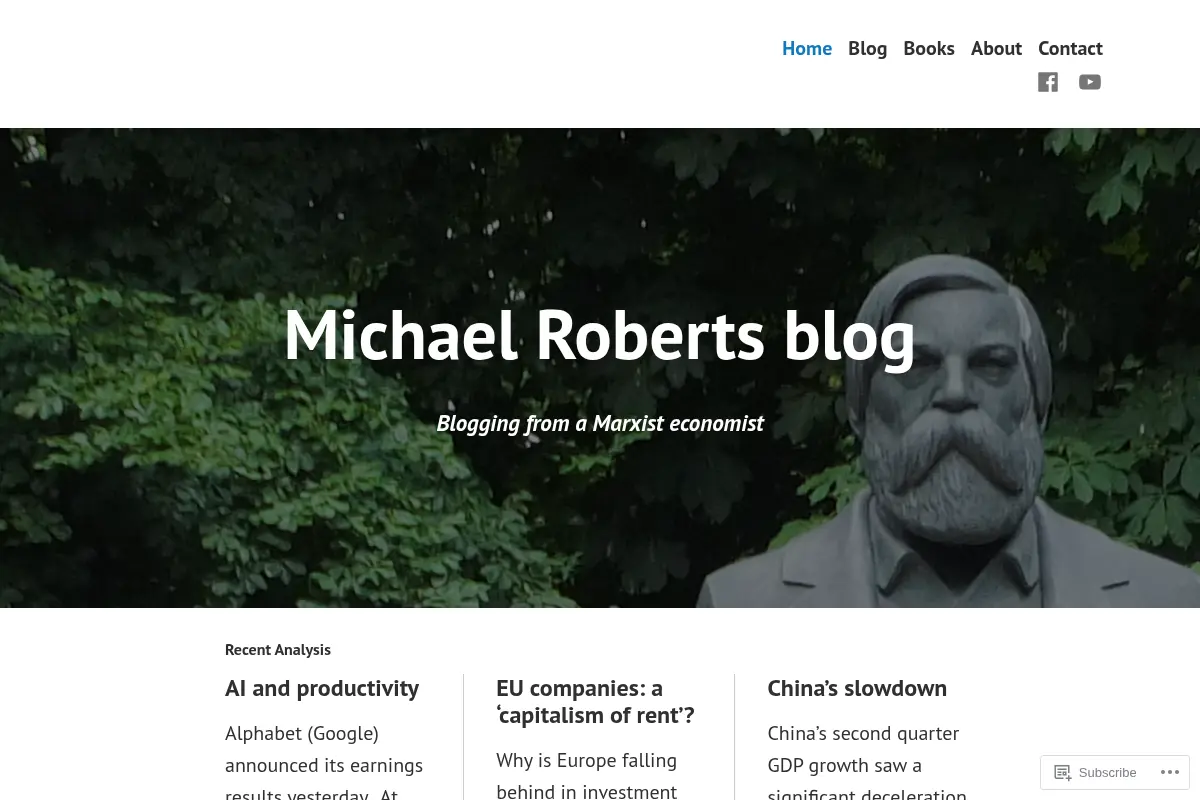 Michael Roberts Blog – blogging from a marxist economist