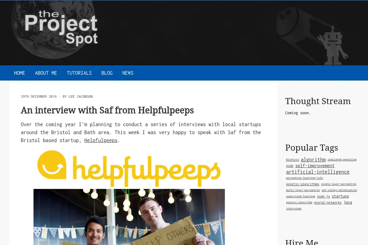 The Project Spot | Lee Jacobson's Portfolio