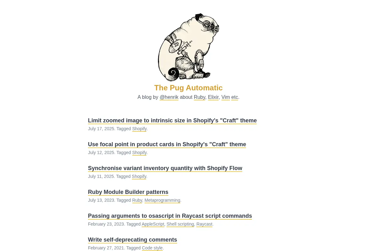 The Pug Automatic