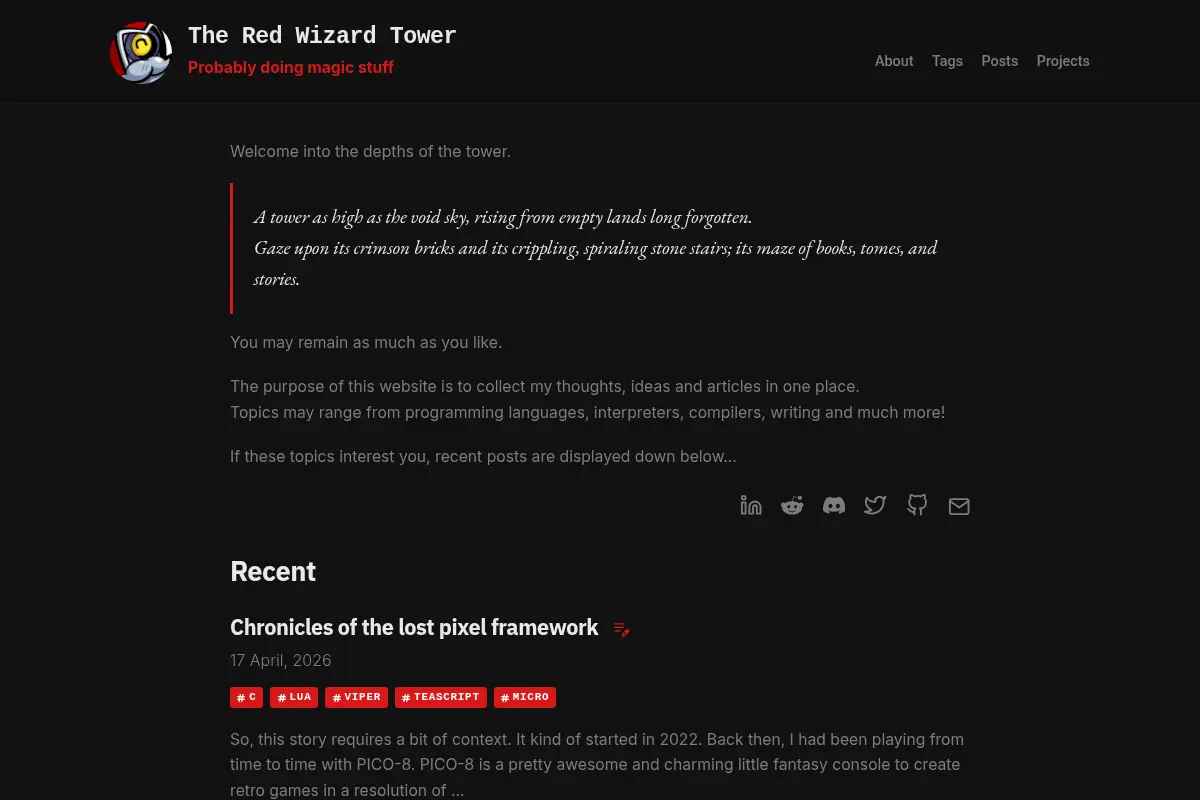 The Red Wizard Tower