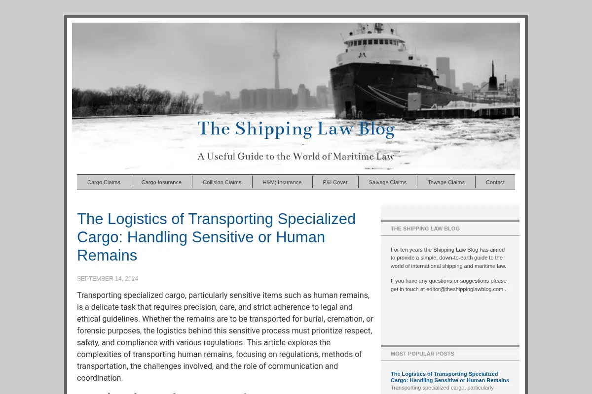 The Shipping Law Blog