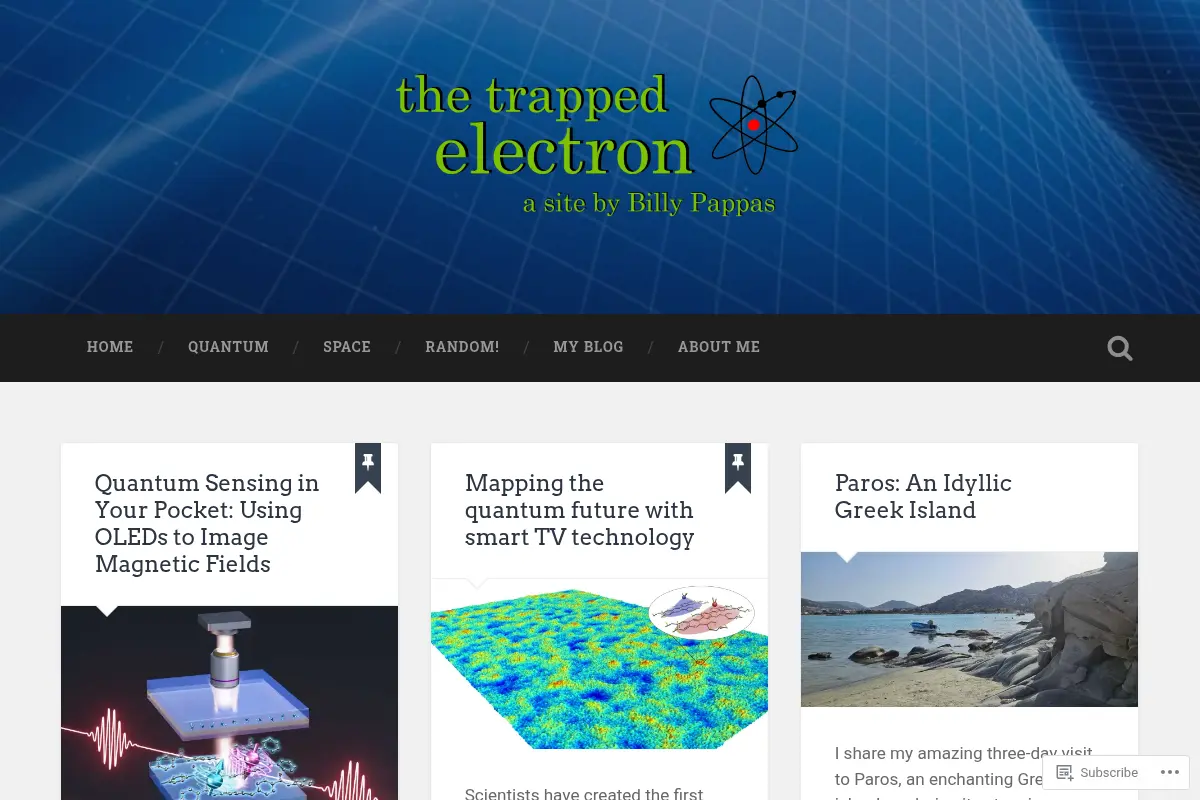 TT3 thetrappedelectron – the mystery is preceded by the challenge – the challenge, by wonder