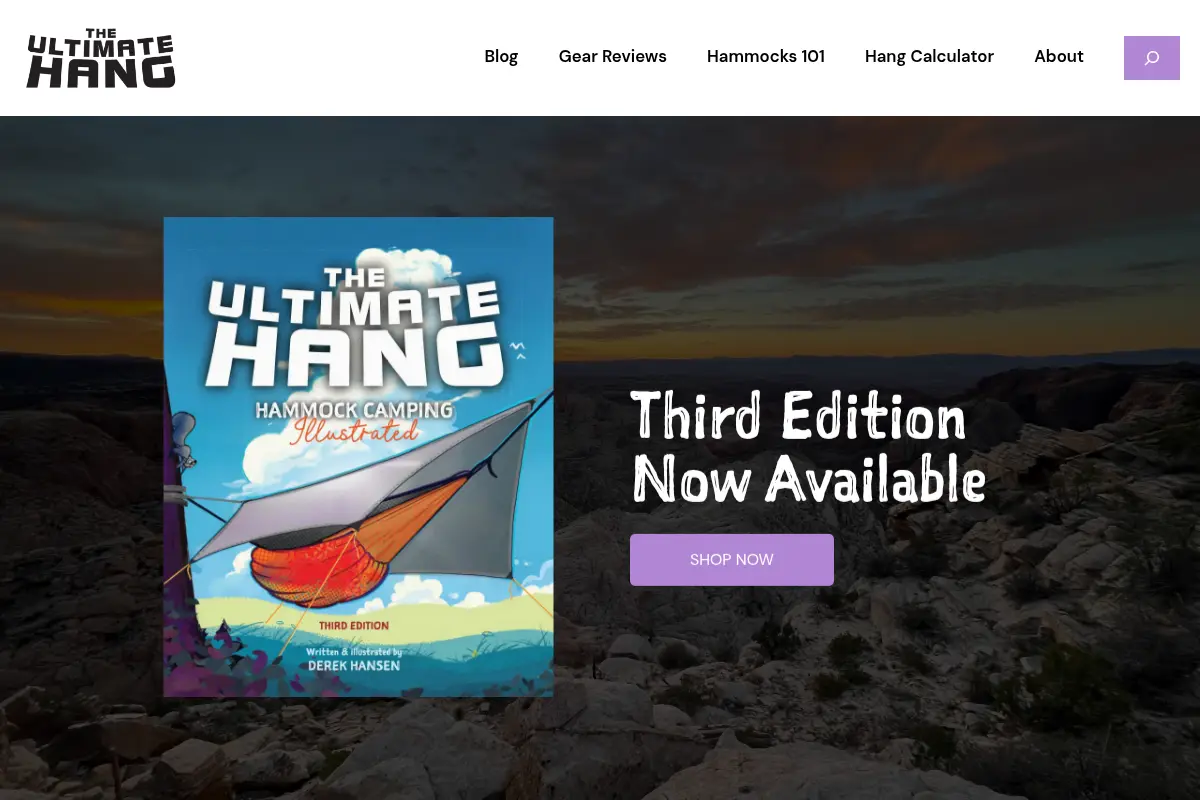 The Ultimate Hang – Hammock tips, illustrations, and reviews.