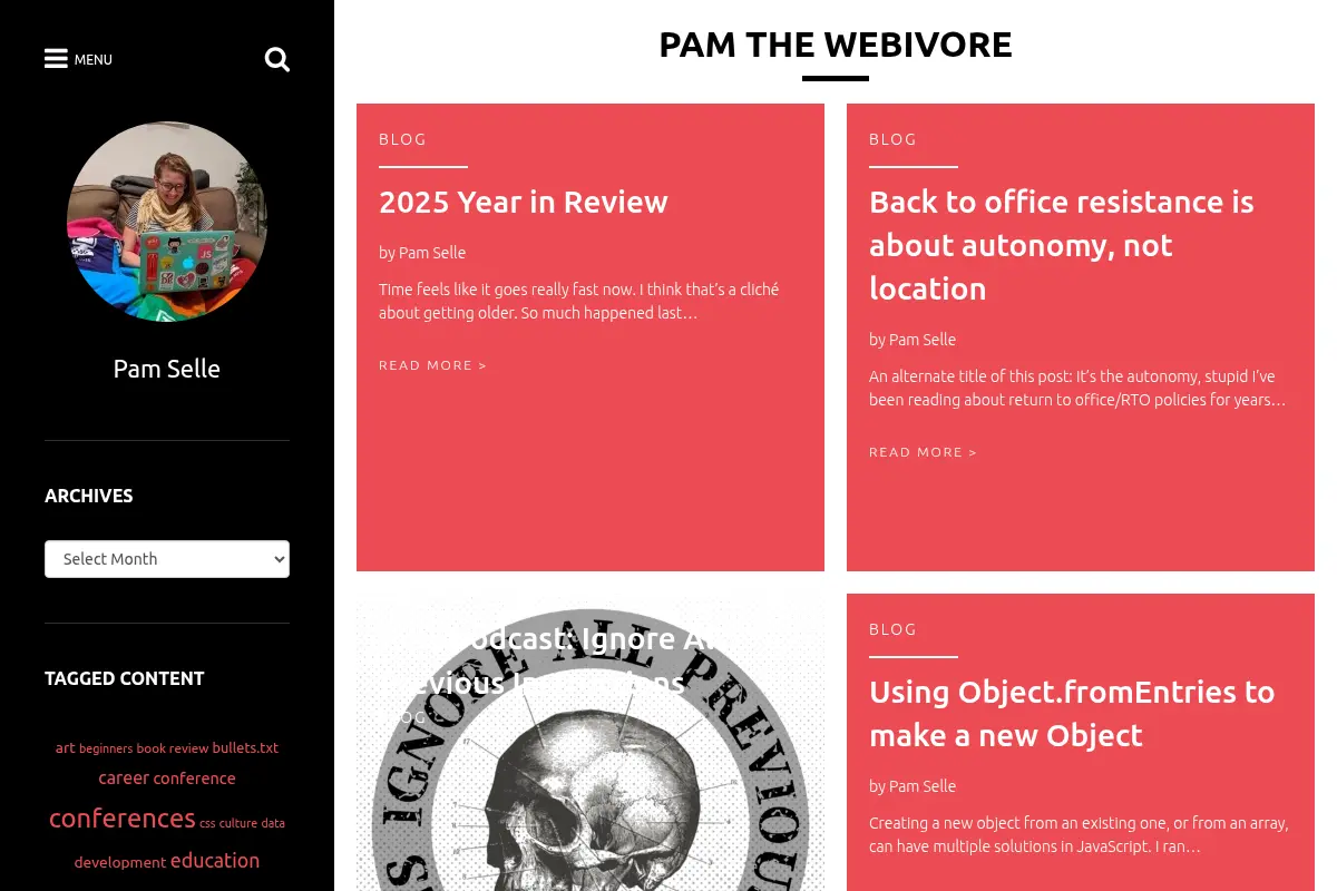 Pam The Webivore
