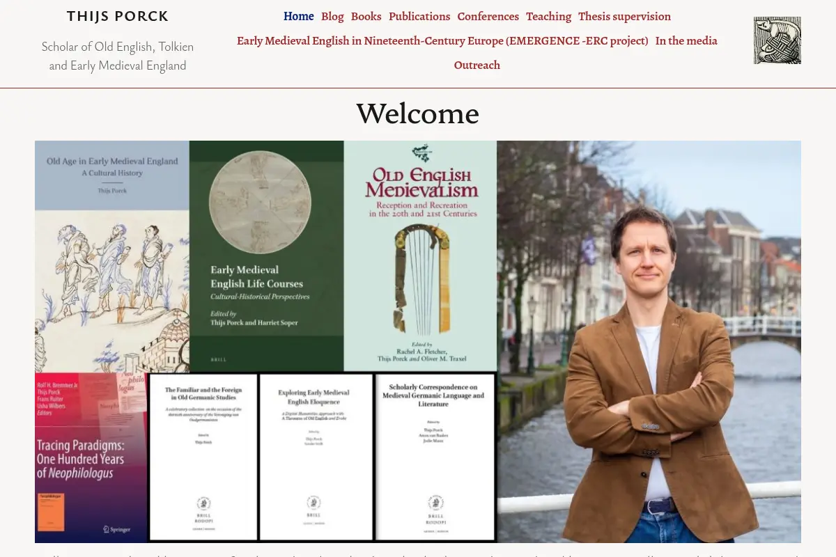 Thijs Porck – Scholar of Old English, Tolkien and Early Medieval England