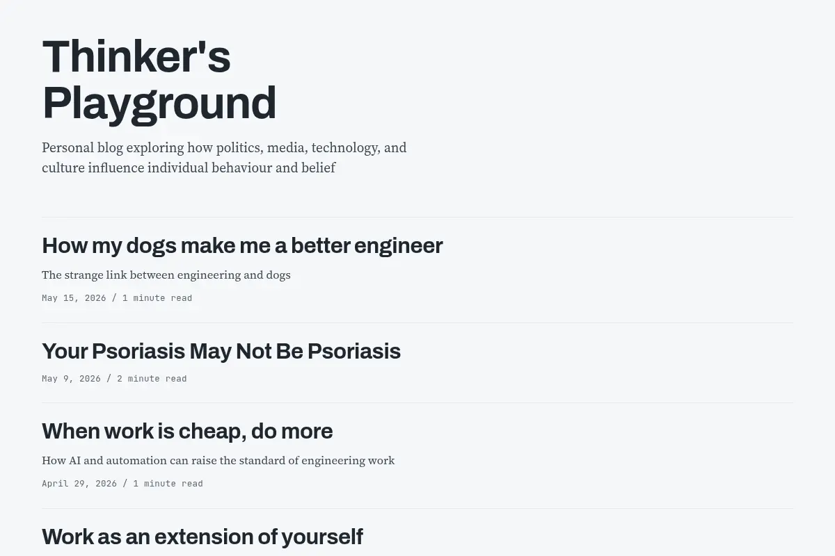 Thinker's Playground
