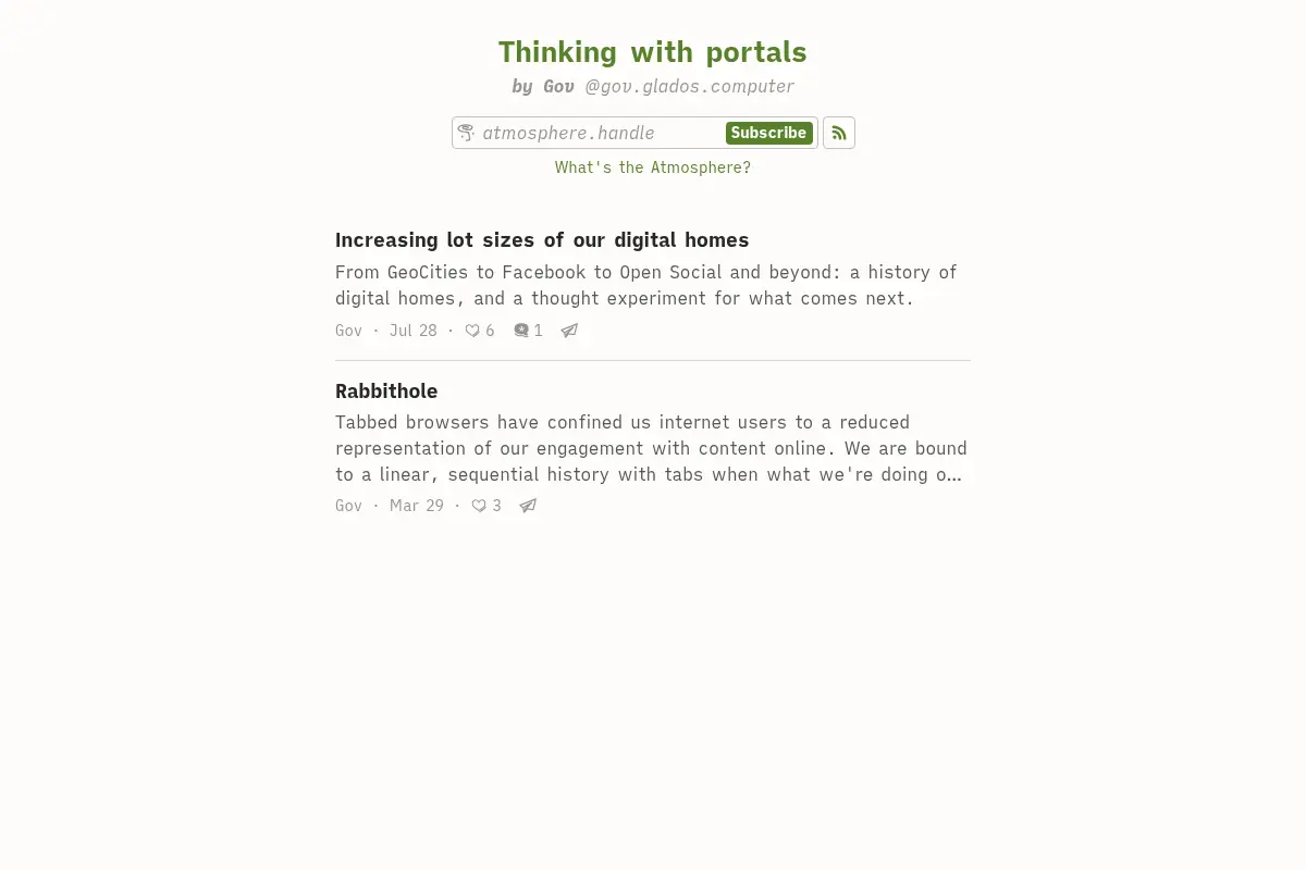 Thinking with portals