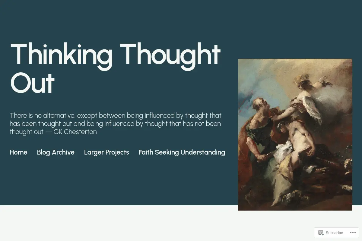 Thinking Thought Out