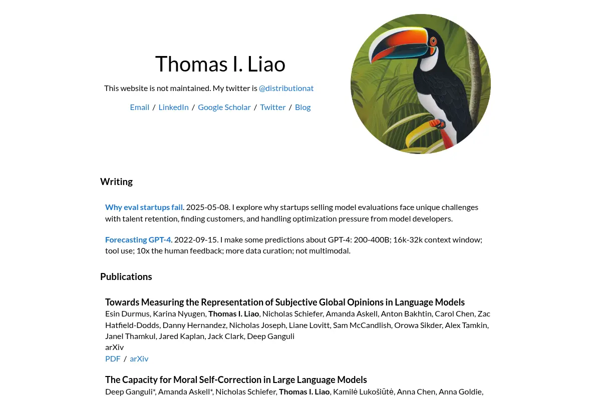 Thomas I. Liao