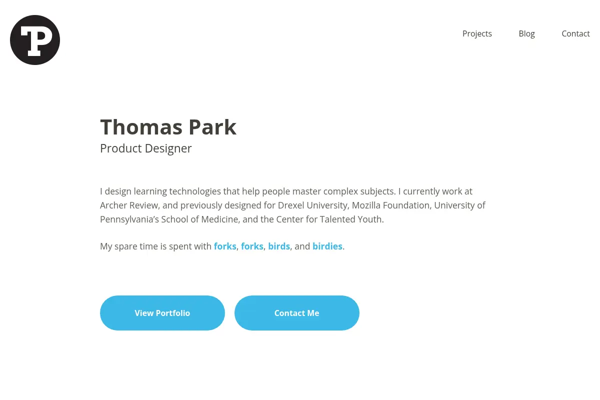 Thomas Park’s Portfolio