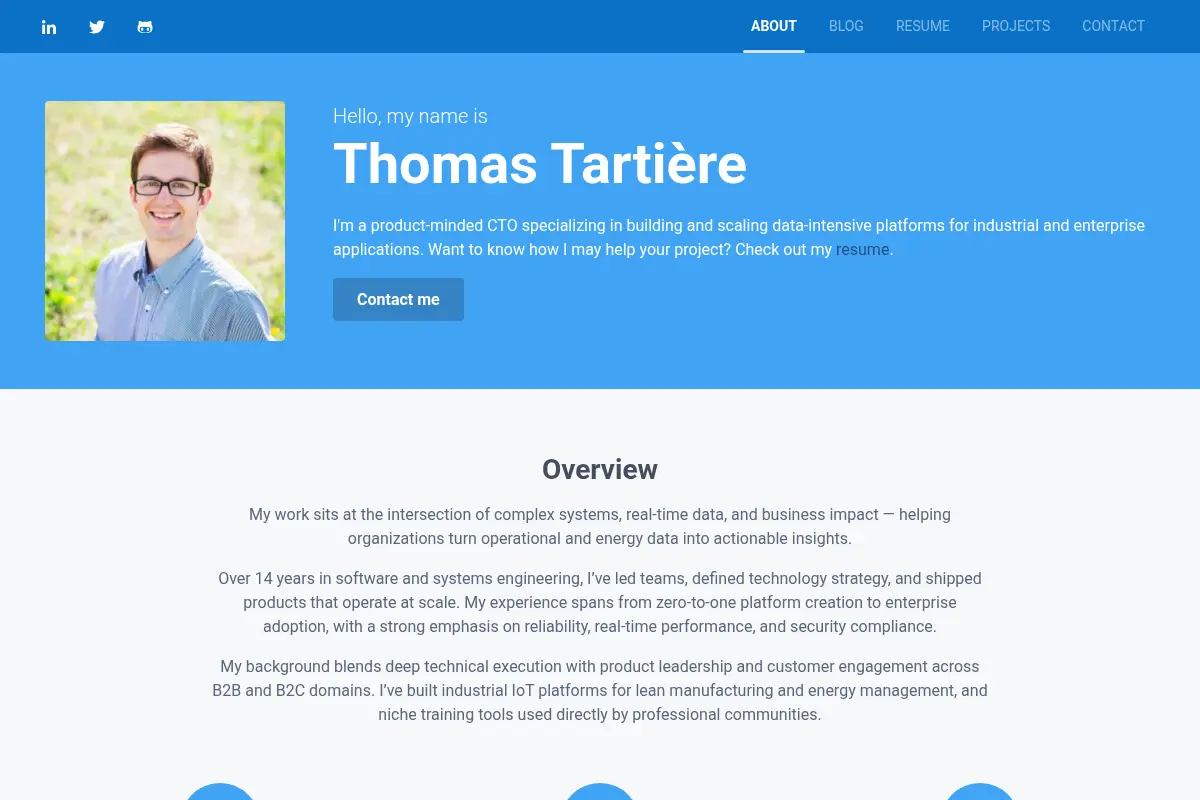 Thomas Tartiè - About