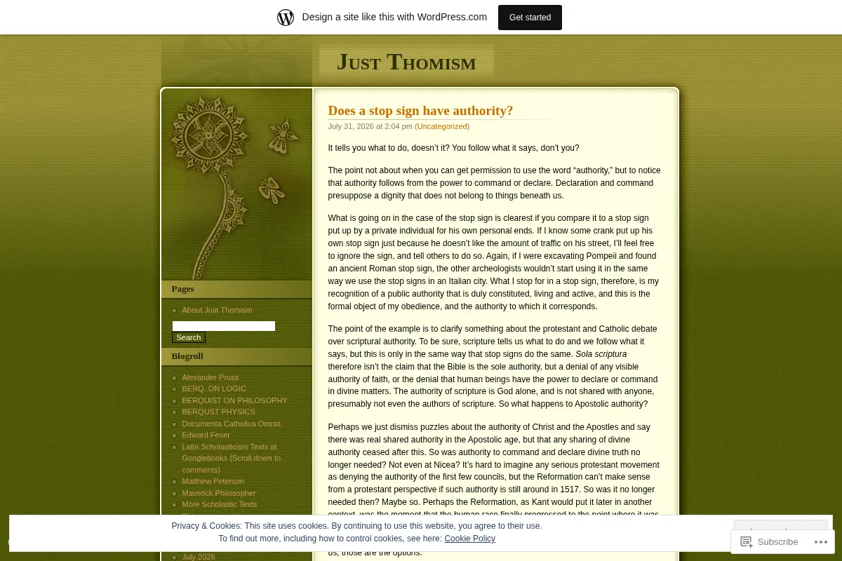 Just Thomism