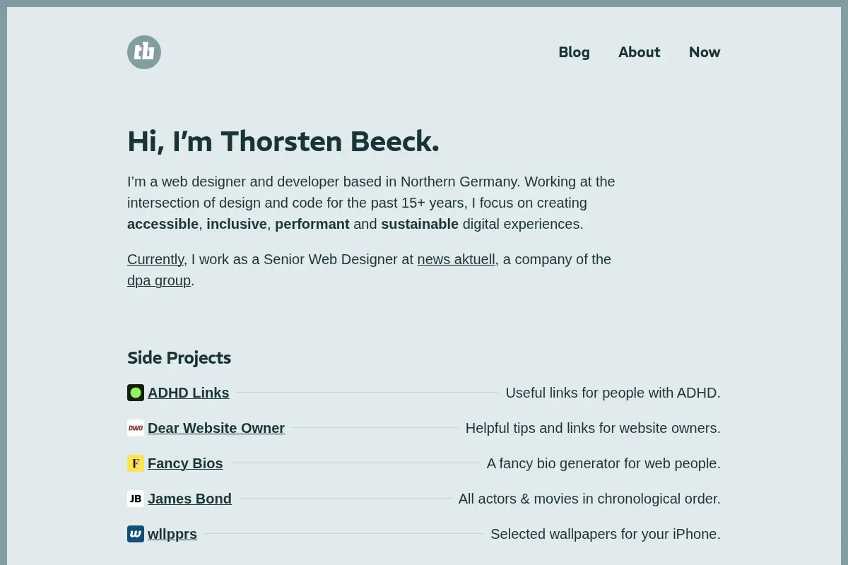 Thorsten Beeck | Web Designer & Developer