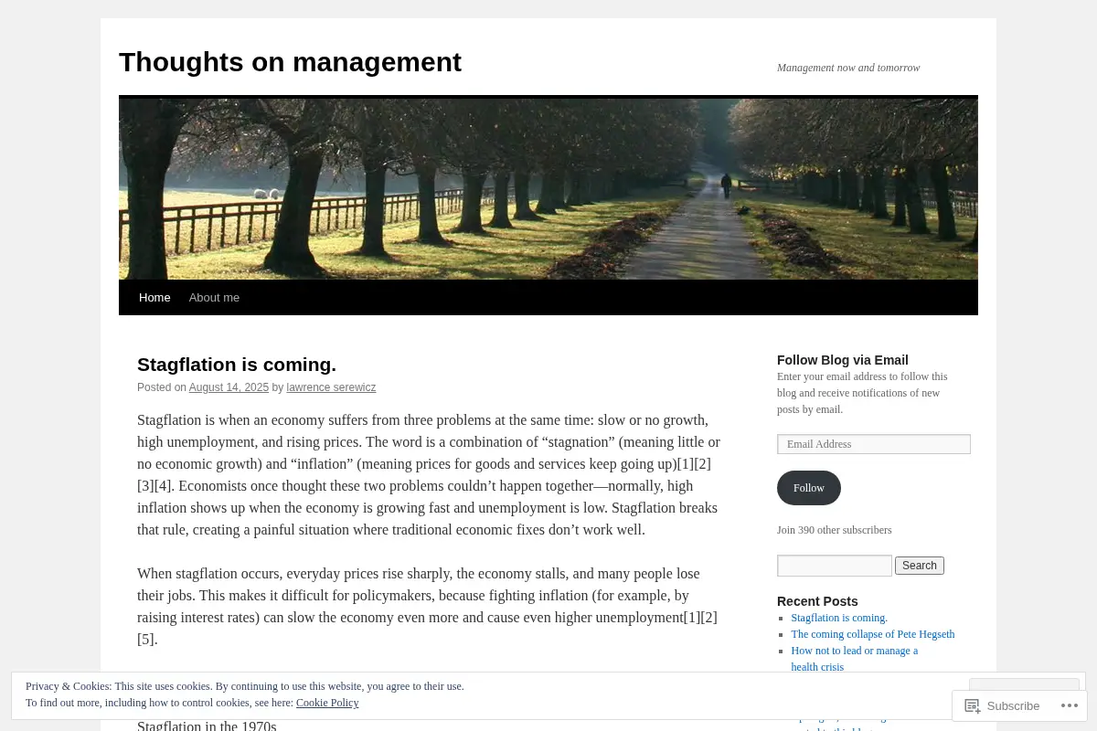 Thoughts on management
