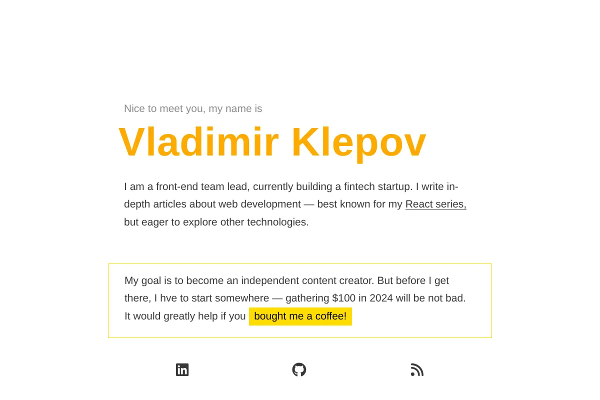 Vladimir Klepov as a Coder