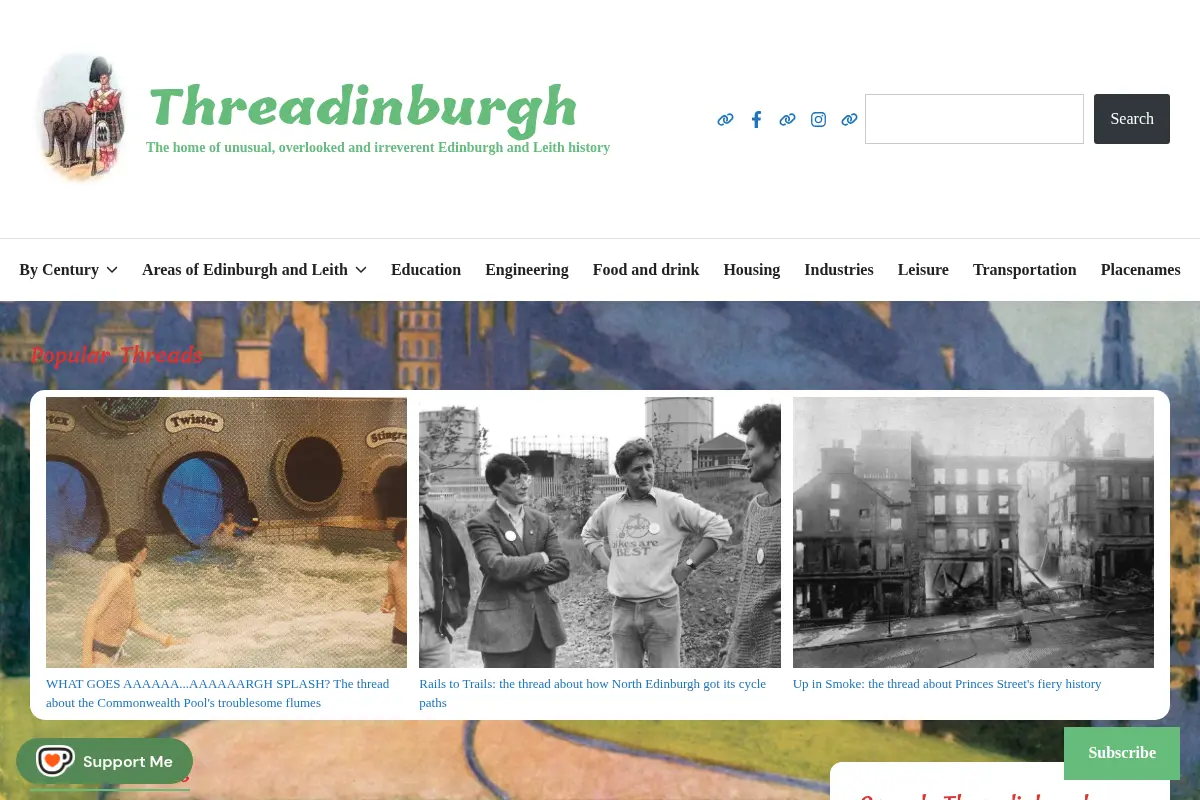 Threadinburgh – The home of unusual, overlooked and irreverent Edinburgh and Leith history