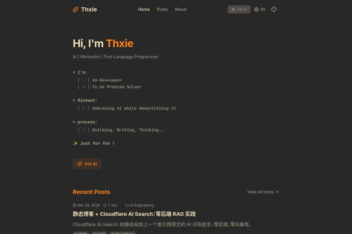 Thxie - AI & Code