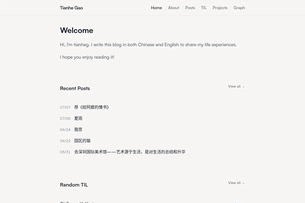 Tianhe Gao | Tianhe Gao