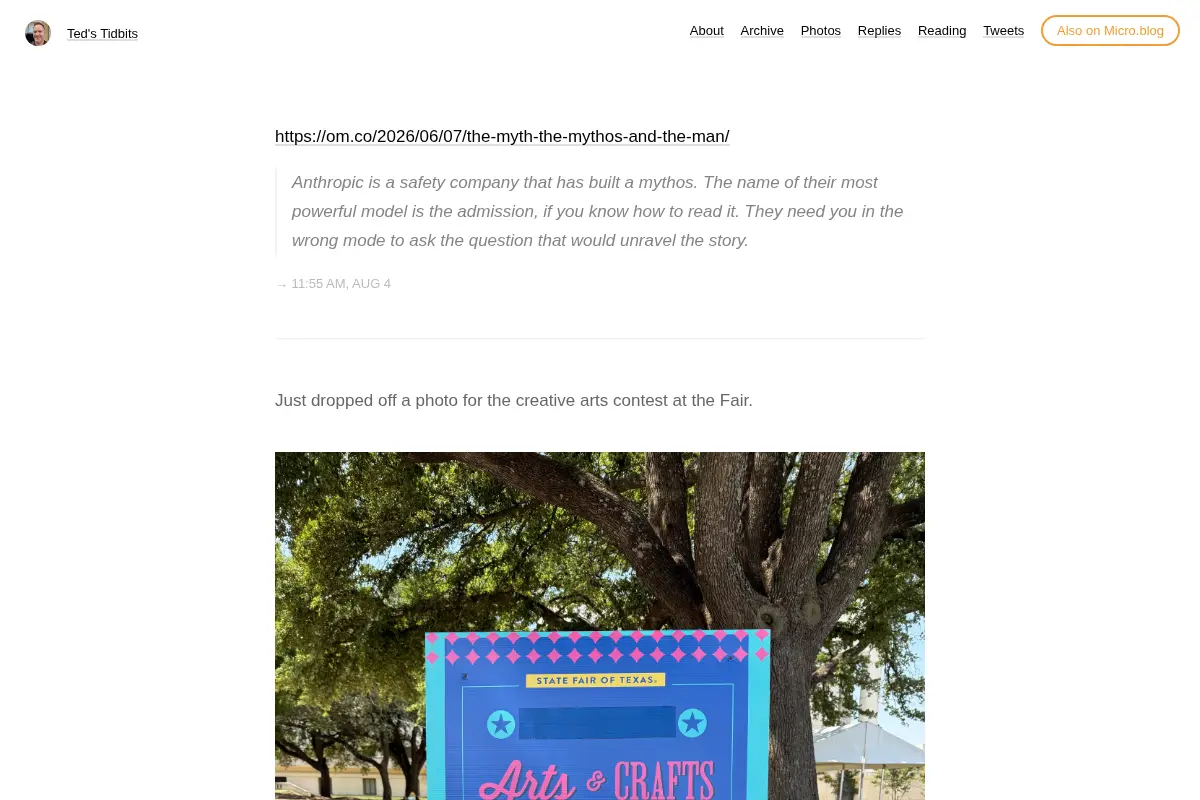 Ted's Tidbits